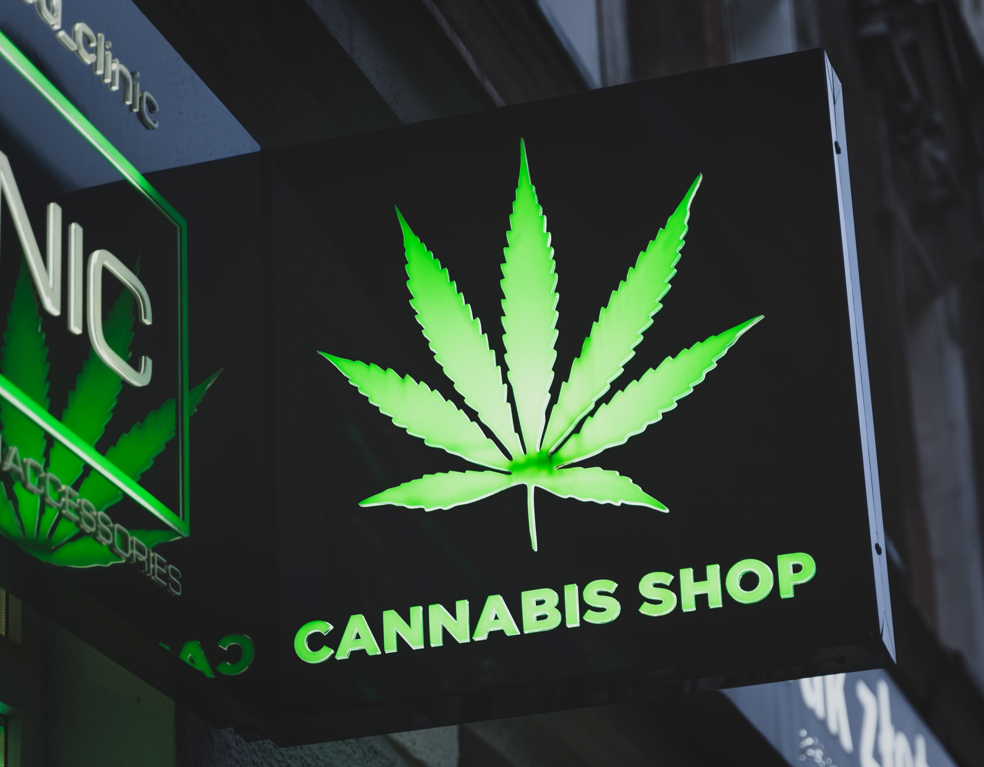 sign for cannabis dispensary