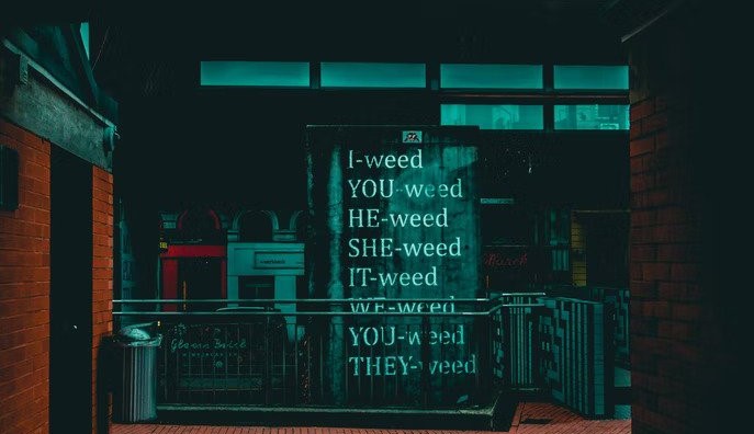 weed signs